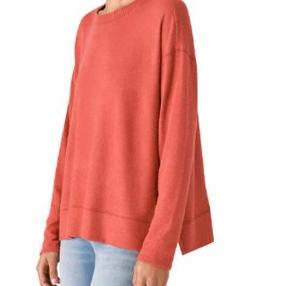 Lucky Brand Womens Pullover Tandoori Spice Crewneck Long Sleeve Sweater XL - Picture 9 of 13